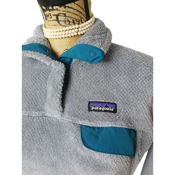 Patagonia Women's Fleece Pullover M Sweater Re-Tool Snap T Sweatshirt Med - Picture 3 of 8